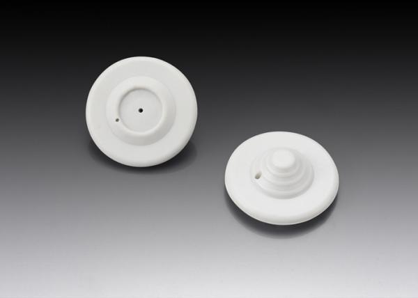 Grey / White Anti Theft Clothing Tags 47mm Dia Mini UFO 8.2mhz / 4.75mhz