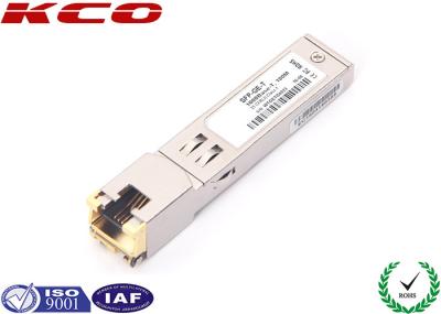 O RJ45 reveste o transceptor 1.25G 1000BASE-T da fibra ótica de SFP para CAT6 CAT7