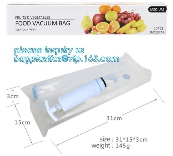 Large 11 x 50' Commercial Grade Vacuum Sealer Food Saver Storage Roll Bags, Vacuum Bag packaging snack/plastic food gra