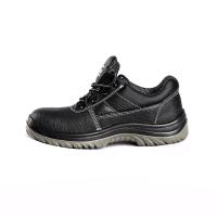 Chaussures de travail à orteils en acier en PU Sole en relief en maille de cuir de vache en cuir de vache en caoutchouc