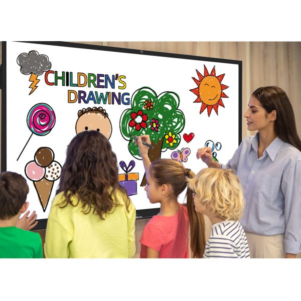 65 дюймовый высококачественный интерактивный сенсорный экран 3840х2160