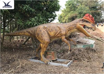 Realistic Silicone Life Size Model Dinosaurs , Forest Dinosaur Garden Ornaments