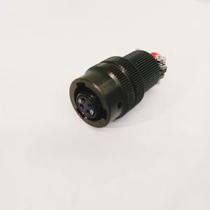 Female Aviation Plug Connector 4 Pin Jack Circular Connector with Aluminum Alloy Shell 1500V Withstand Voltage -55℃~+125℃ Working Temperature