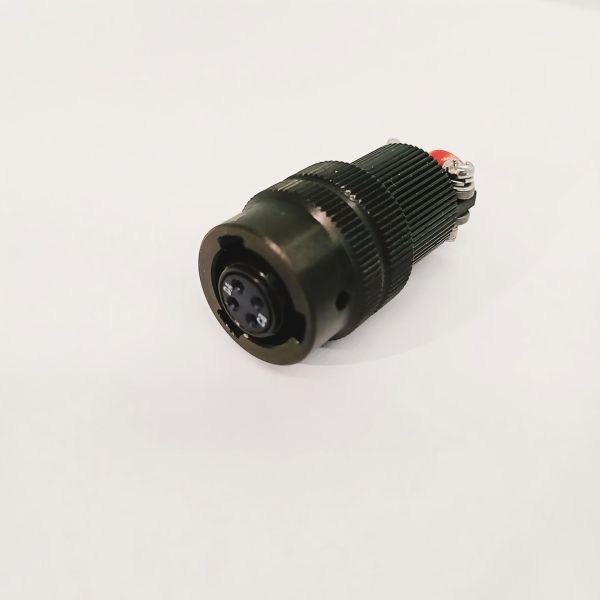 Female Aviation Plug Connector Small 4 Pin Jack Connector Light Weight With Backshell YH3116FB-4S
