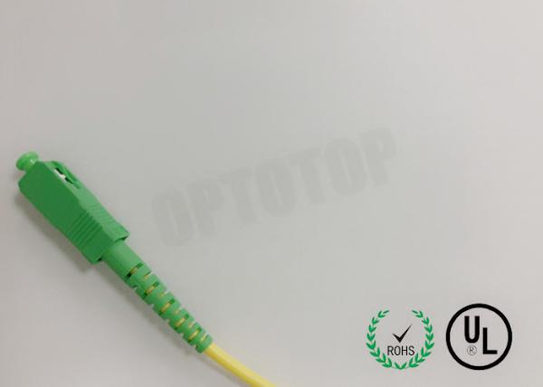 SC / APC - SC / APC Connector Multimode Fiber Patch Cord 1F ZIP 3.0mm OFNR 0.25M
