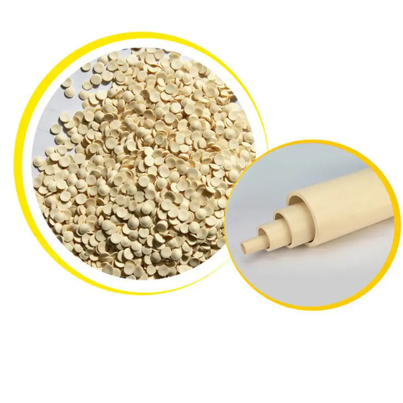 Injection Moulded Fittings Plastic Flexible Rigid PVC Granules CPVC Compound Raw Material