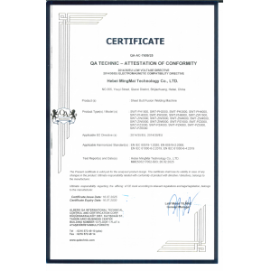 Hebei Boda Plastic Technology Co., Ltd. Certifications