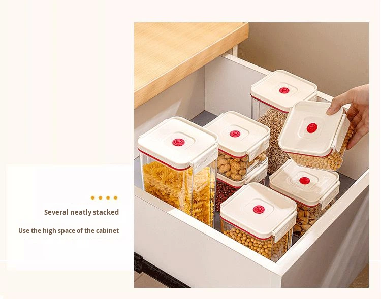Wholesale Large Capacity Transparent Plastic Airtight Camping Food Storage Containers with Foldable Lids