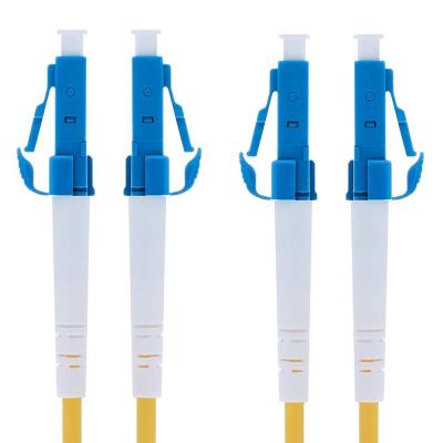 2 Core 3 Meter Single Mode Fiber Patch Cord SM LC LC Duplex 2.0mm Yellow