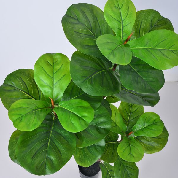 Bathroom Decorative Artificial Potted Floor Plants Fiddle Leaf Fig
