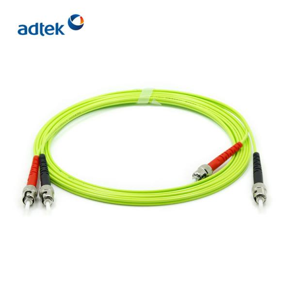 50/125 ST/UPC-ST/UPC OM5 Duplex Multimode Fiber Optic Patch Cord