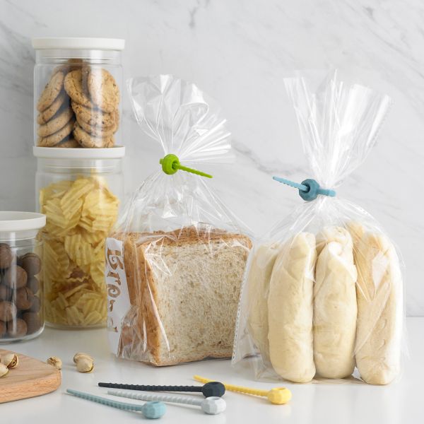 115mm ElasticReusable Silicone Food Ties 27g Environmental Friendly