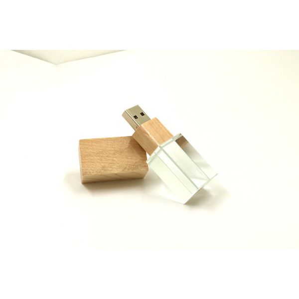 Деревянный Fcc Ce приводов 15MB/S ручки 32GB 64GB 128GB USB Кристл крышки внезапный прошел