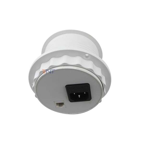 Smart Round Desktop Power Grommet Socket With 2 US Power Socket 2 Usb Charging Port