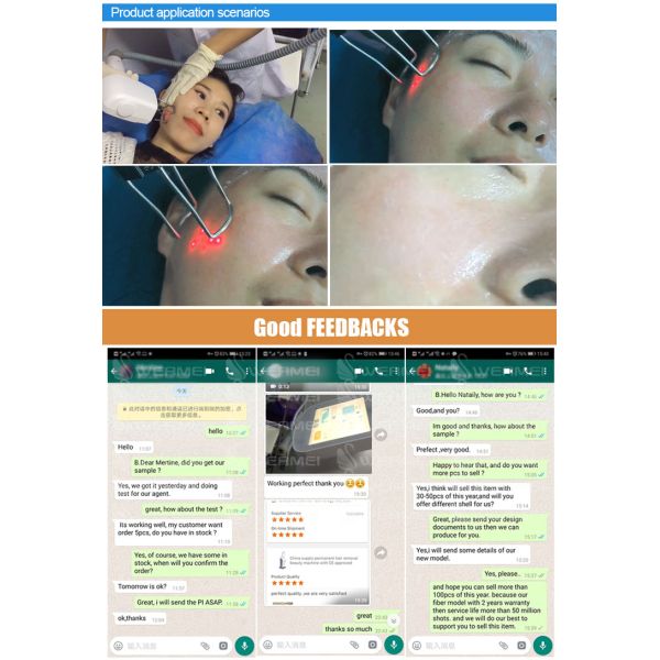 Safe 1550 Er Yag Laser Lifotronic Fractional Erbium Glass Laser for Skin Resurfacing