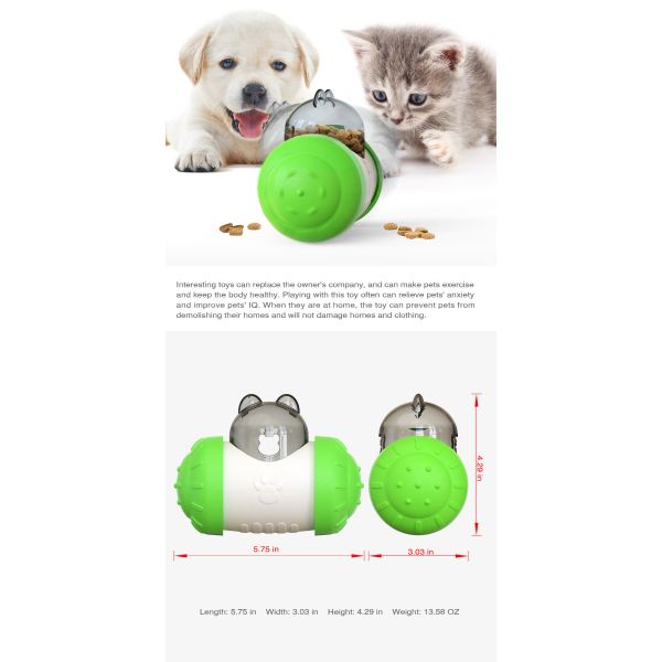 Игрушка собаки футбола 1kg медленной еды головоломки Tumbler пропускающая влагу без электрического