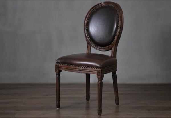 Event wood frame linen or leather fabric dining chair upholstered round back dining chair with nails