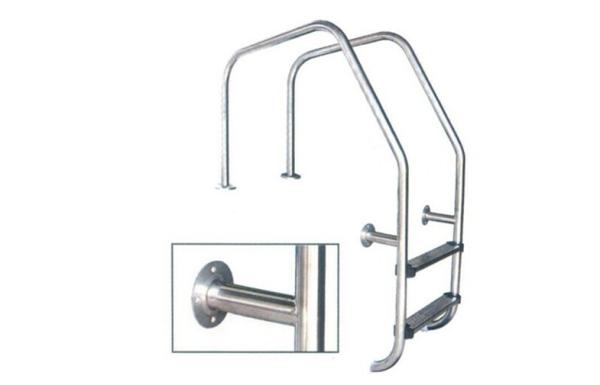 Big Curve Stainless Steel Ladders Swimming Pool Accessories , Customized