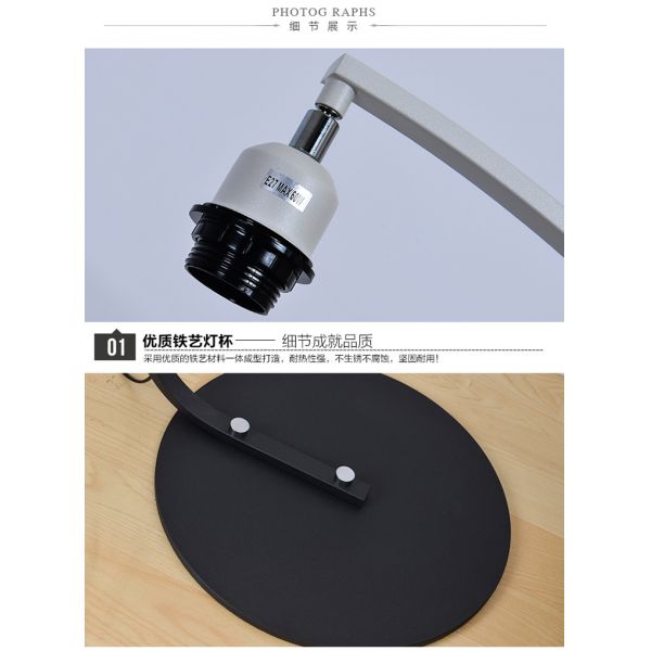 Vertical Arc Led Floor Lamps American Country Cloth Cover Living Room Decoration floor light(WH-MFL-17)