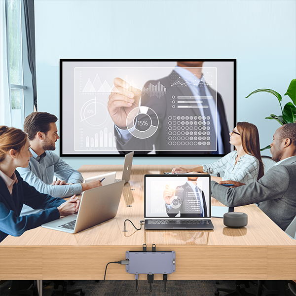 USB C 3 Gen HUB For Conference System With Dual HDMI 4K60hz Output