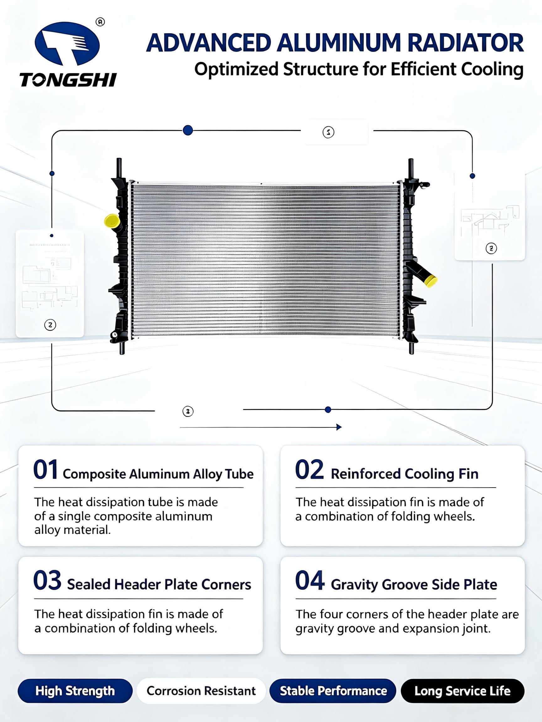 Auto Radiator for Ford Transit (TTG) 2.2T 2013- MT