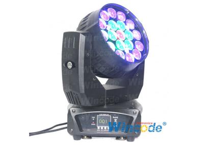 19 * 12W RGBW cabeça móvel LED luzes de palco, LED Lava cabeça móvel zoom 8 - 50 graus