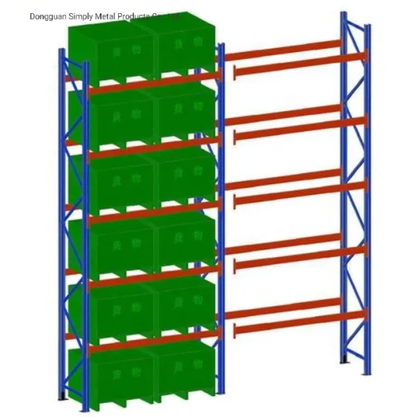 100kg Q235 Steel Metal Storage Shelves For Warehouse