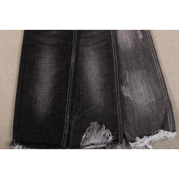 High Quality Dual Core Yarn Low Price Crosshatch Slub Denim Fabrics Certificate Denim Fabric