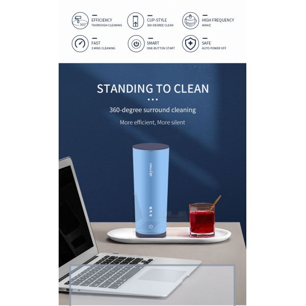 уборщик ювелирных изделий 24W 0.6L небольшой ультразвуковой