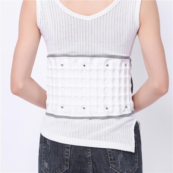 White Waist Support Brace Decompression Spinal Air Lumbar Traction Belt