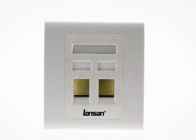 86*86 tipo placa dianteira portuária da rede da tomada de parede RJ45 da aprovação dois do UL