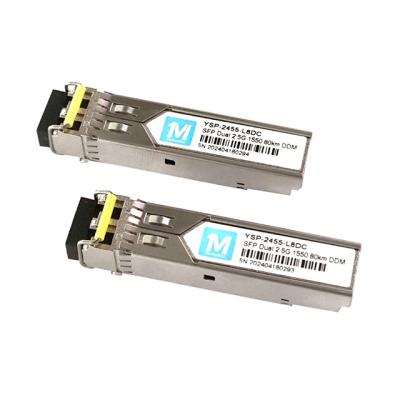 2.5G Duplex 60km 1550nm LC Connector DDMI Yes Fiber Type SMF Pluggable SFP Transceiver 2500BASE SMF Fiber Optic Module