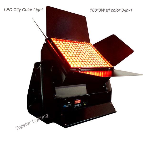 180 X 3w Outdoor Search Lights , 3 In 1 RGB Tri Color Led Wall Washer Aluminum Alloy Shell