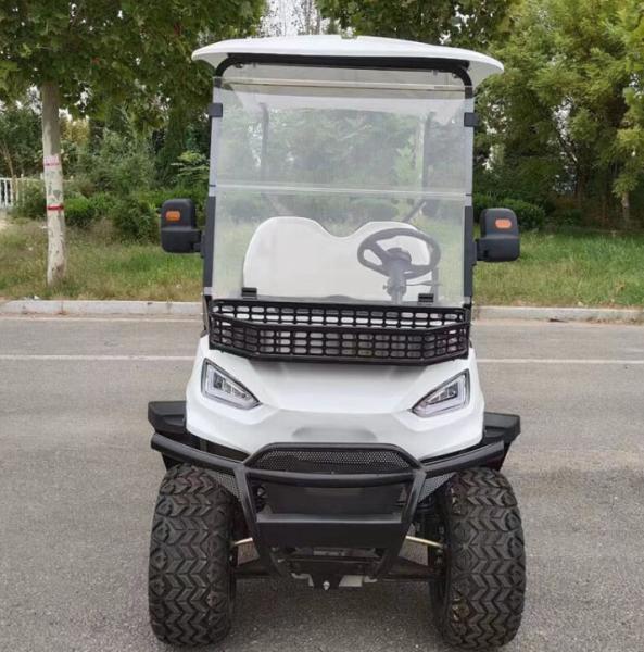 4-seater New Energy Electric Golf Cart Classic White For Various Scenarios In Scenic Golf Courses