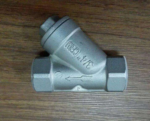 304 NPT 800WOG Screwed End Stainless Steel Y Strainer CF8 / CF8M easy clean mesh filter Y Type Strainer