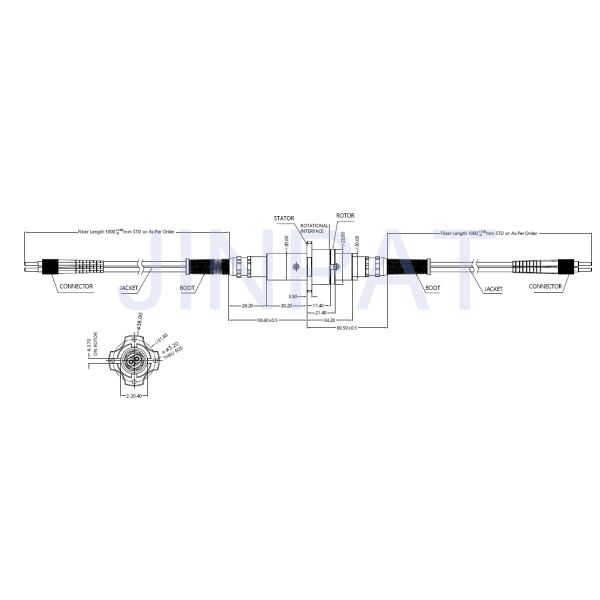Durable Fiber Optic Cable Joint 6 Channel 300rpm IP65