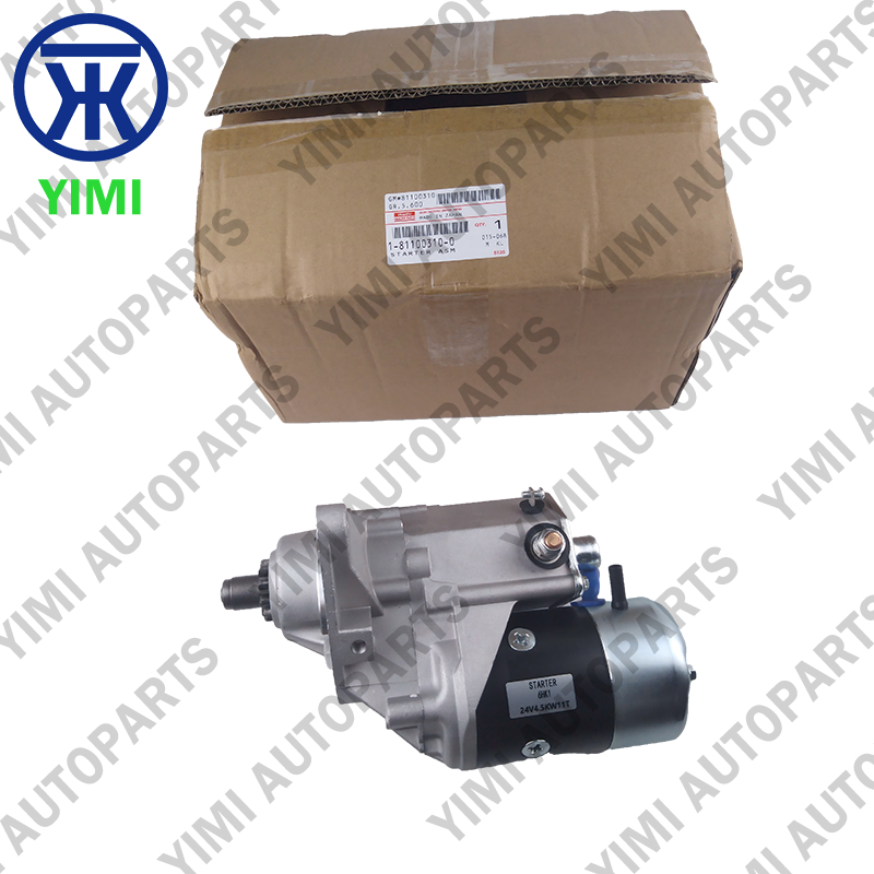24V High Torque Starter Motor Direct Replacement for Isuzu CXZ81K 10PC1 10PE1