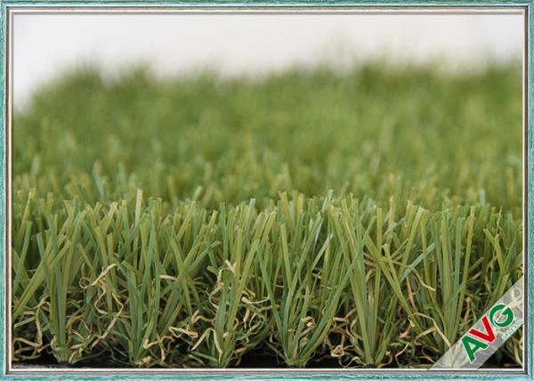 Unique Decoration Landscape Artificial Grass Monofil PE + Curly PPE Material