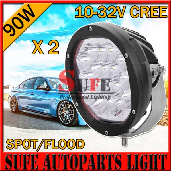 NEW 7 INCH 5W 90W CREE LED Driving Light Off Road tractor JEEP Truck work light spot flood