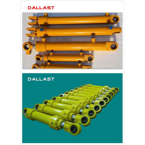 GS Flange Hydraulic Cylinder , Double Acting Hydraulic Ram Custom Chrome