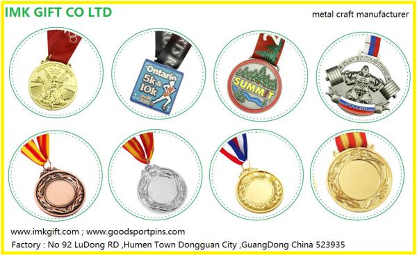 Custom High Quality Lanyard Metal Medal for Sport ,High Quality  Enamel Metal Running Medal with Transfer Printed