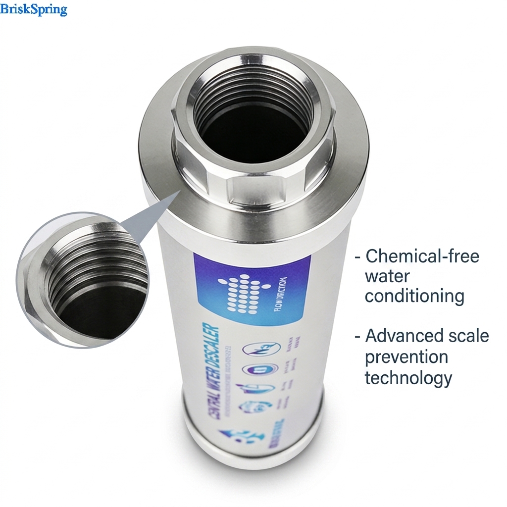 Maintenance-Free Eco-Friendly Whole House Water Descaler with 10,000 Gallons Capacity for Limescale Prevention