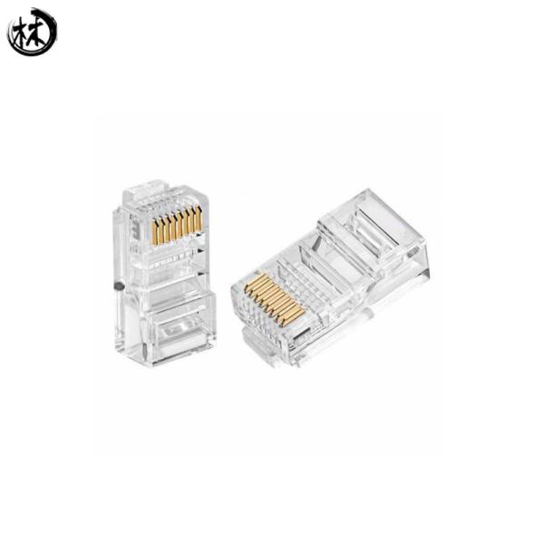 RJ45 Network Cable Accessories 8p8c Connector Gold Plating 3U '' -50U Male Gender