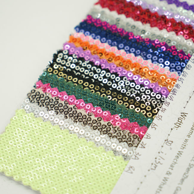 Изготовленной на заказ методы Sequin цвета декоративной 0.65mm красочной сплетенные тканью