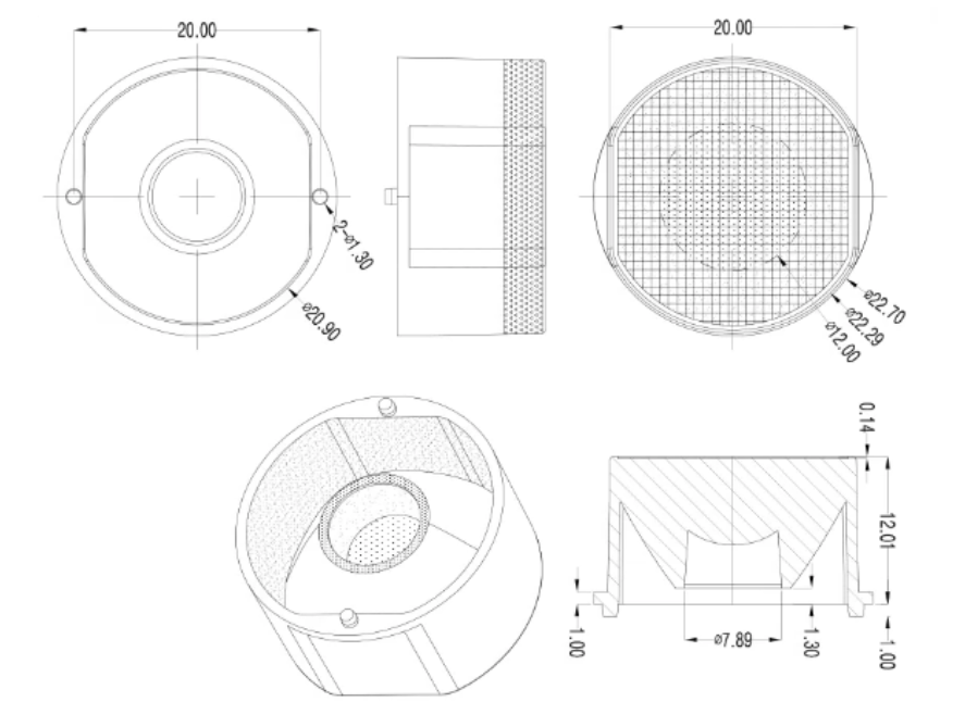 15 20 30 45 60 Узкоуровневый водонепроницаемый светодиодный объектив Pmma 5050 RGBW 3535RGBW Для наружного освещения