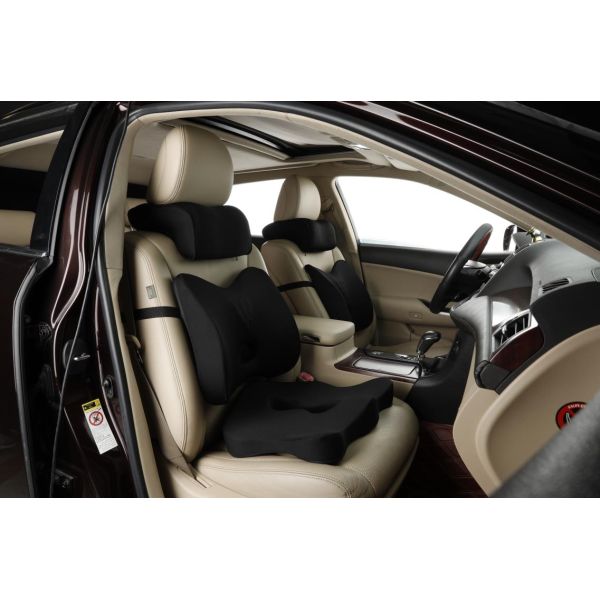 Released Auto Car Cushions , Car Neck Pillow Custom Design In Black Color