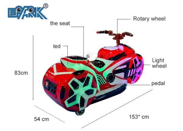 1 Player Kids Bumper Car Luxury Luminous Prince Racing Motorcycle