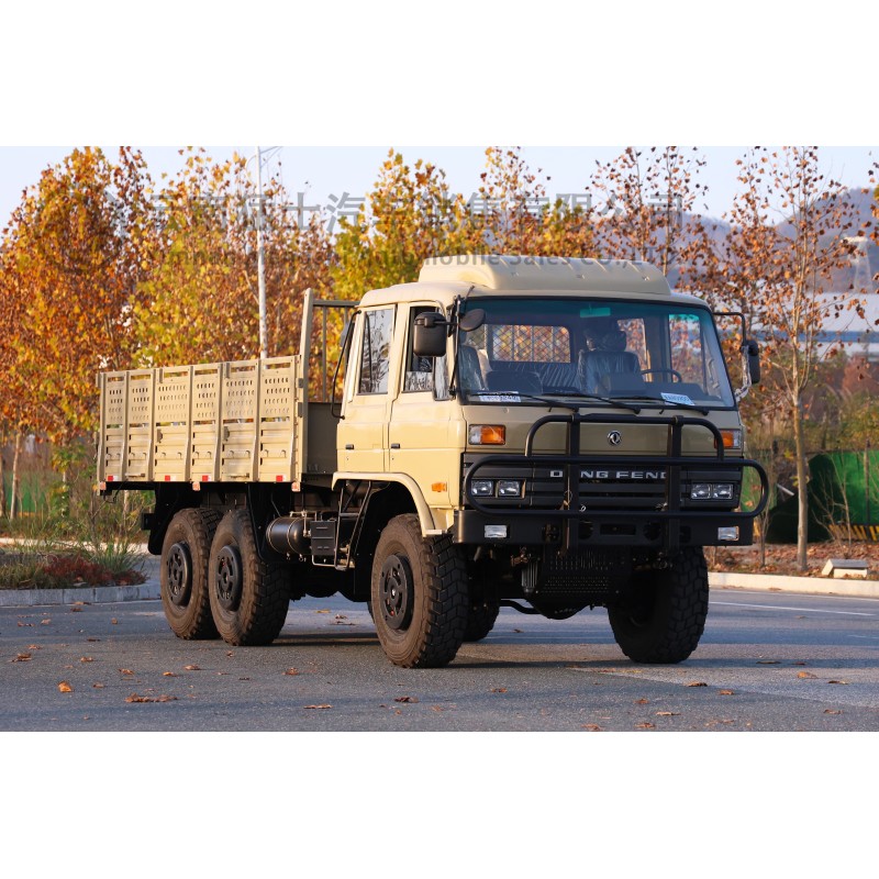 Dongfeng 153 Double Cab High-End Off-Road Cargo Truck _ EQ2102N All-Wheel Drive Off-Road Multi-Purpose Truck _ 3.5-Ton 6x6 Flat-Head Double Cab Diesel Transport Vehicle