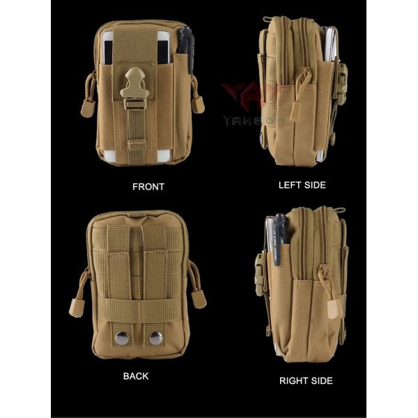 Molle Sport Bag Military Nylon Hiking Belt Pouch Tactical Waist Pack Pocket