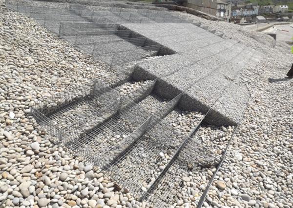 Colchón revestido de  Gabion del cinc pesado, muros de contención de las cestas de la malla de alambre
